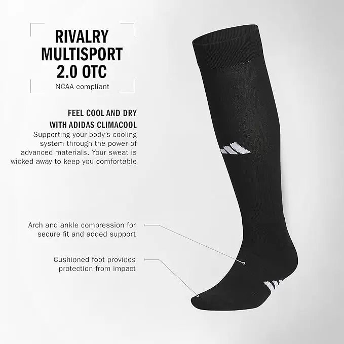 Adidas Moisture Wicking Knee High Socks