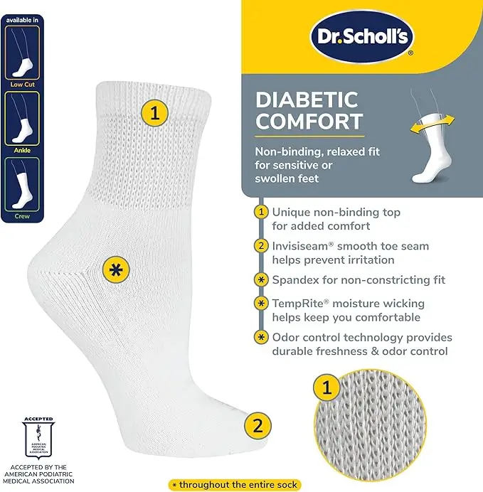Dr. Scholl’s Women’s Diabetic Socks