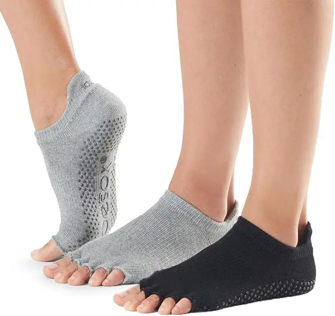 ToeSox Grip Half Toe Socks