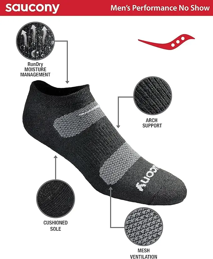 saucony moisture wicking socks