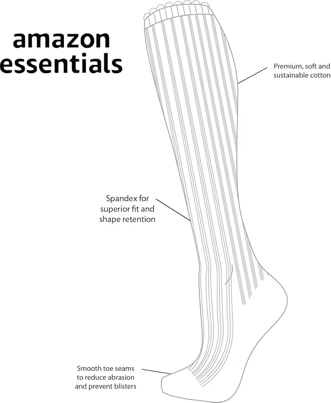  Amazon Essentials Knee High Multipack