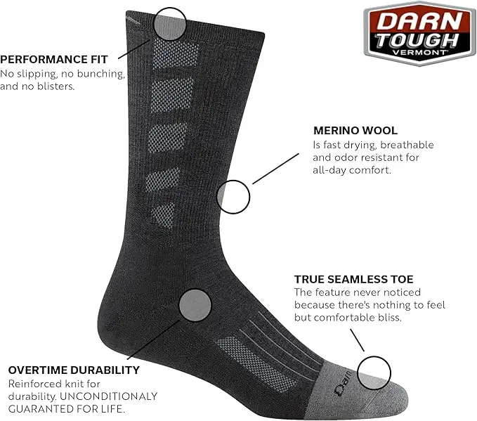 Darn Tough Work Boot Cushio. Wool Socks