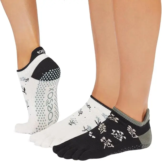 Toesox Low Rise Full Toe Grip Socks