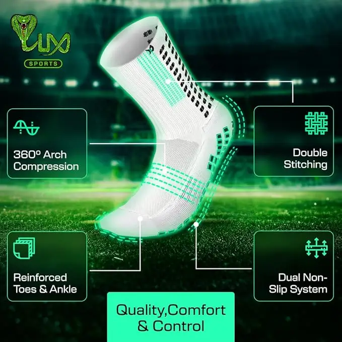 Lux Dual Grip Football Socks