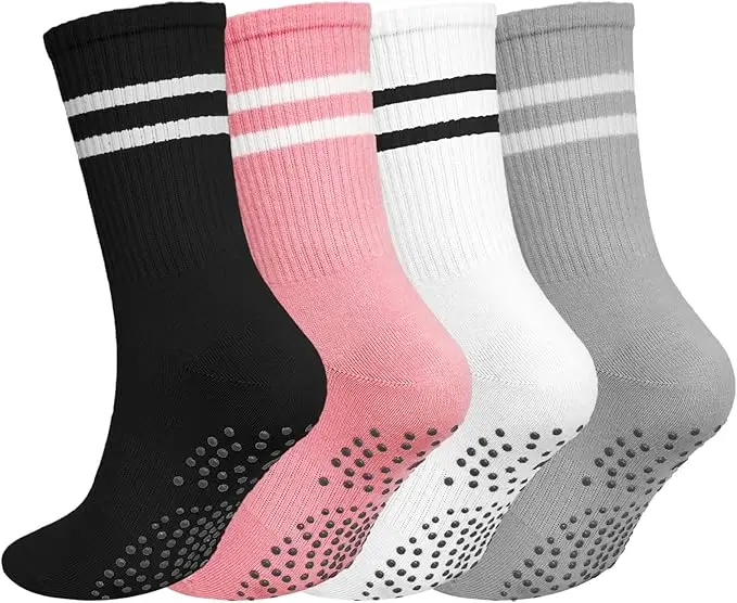  Wildarms 4‑Pack Pilates Grip Socks