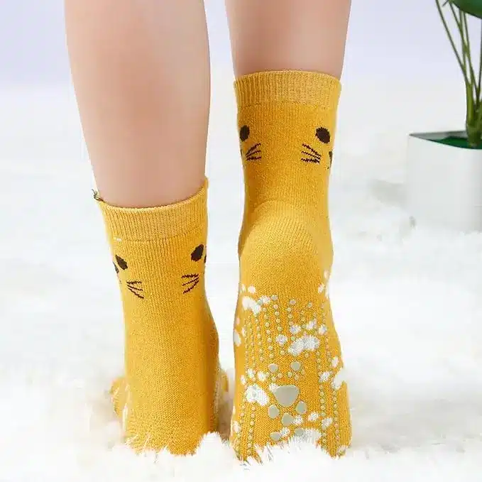 Cute Pilates grip socks