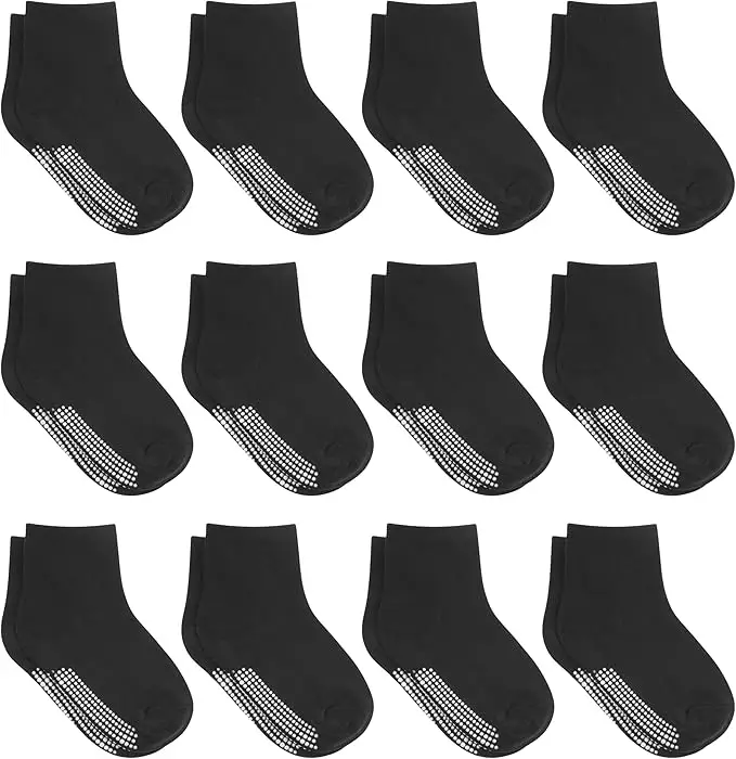 Debra Weitzner Kids Non-Slip Crew Socks 