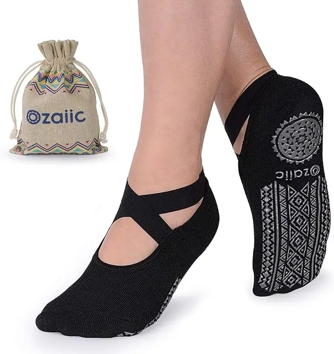  Ozaiic Grip Socks with Straps