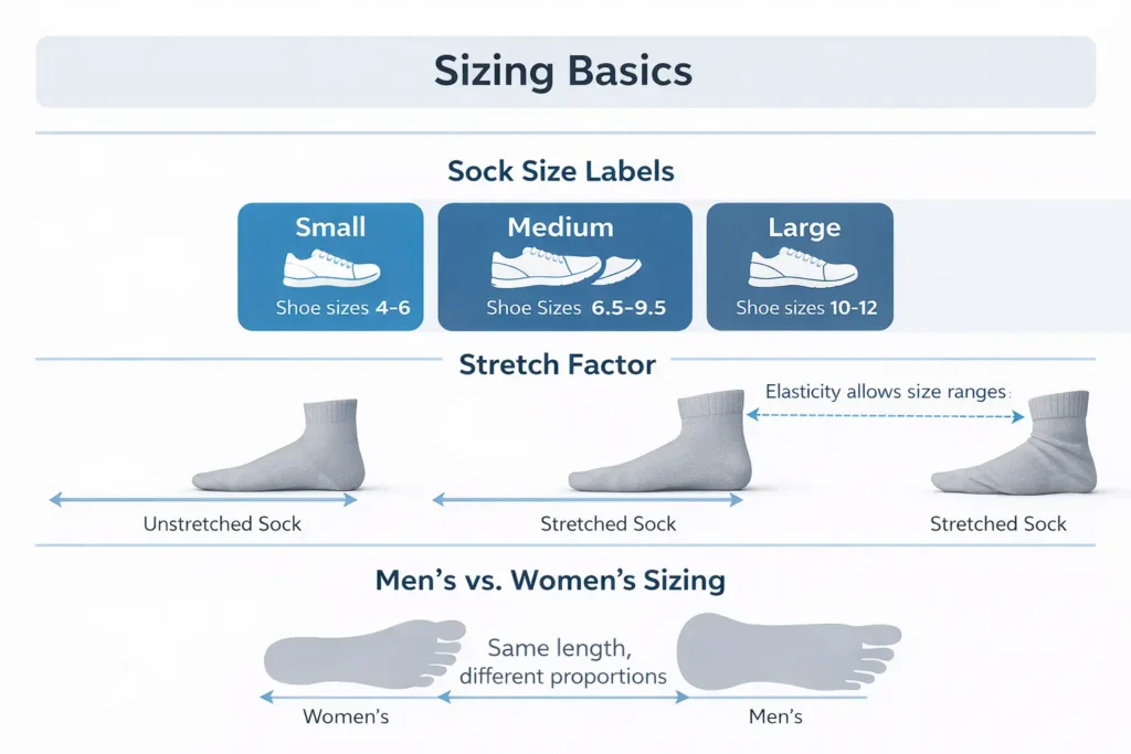 Men's vs Women's Sock Sizing