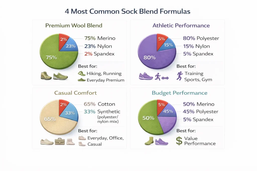 Most Common Sock Blend Formulas