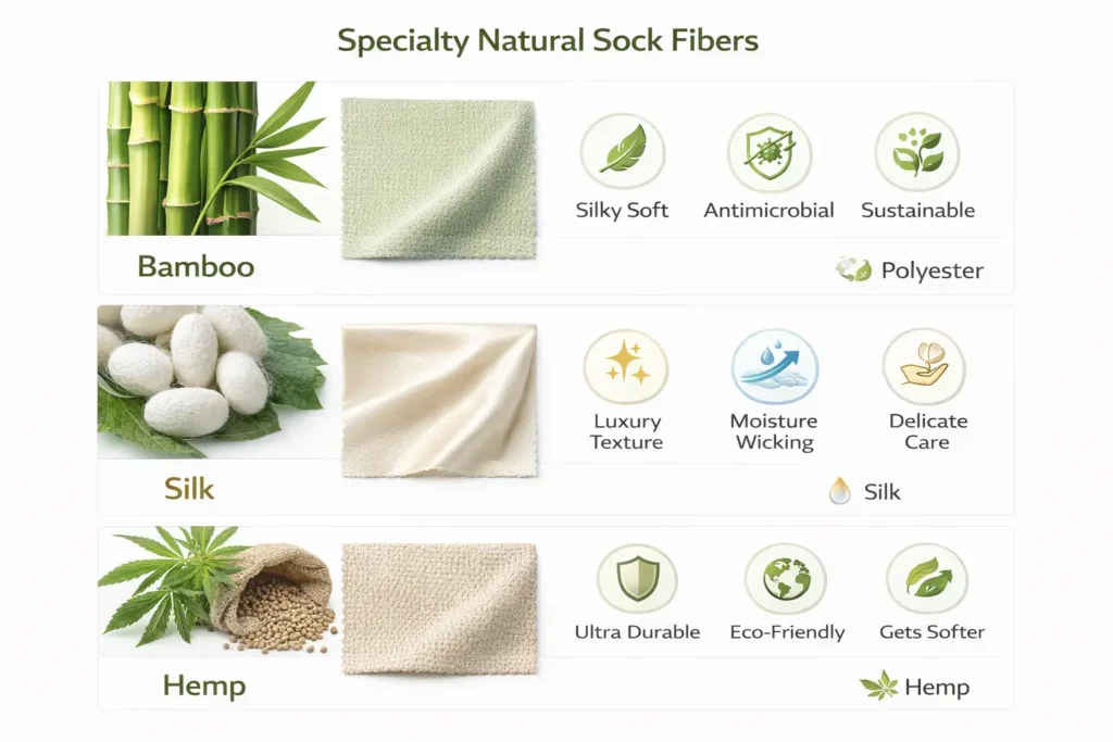 Three Main Synthetic Sock Materials