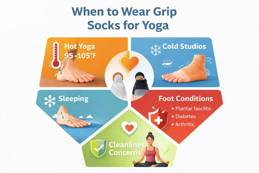 When to wear grip socks for yoga